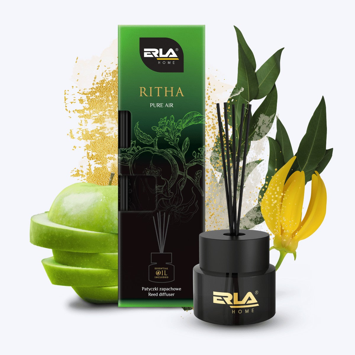 ERLA HOME RITHA PURE AIR  - Patyczki zapachowe 100ml