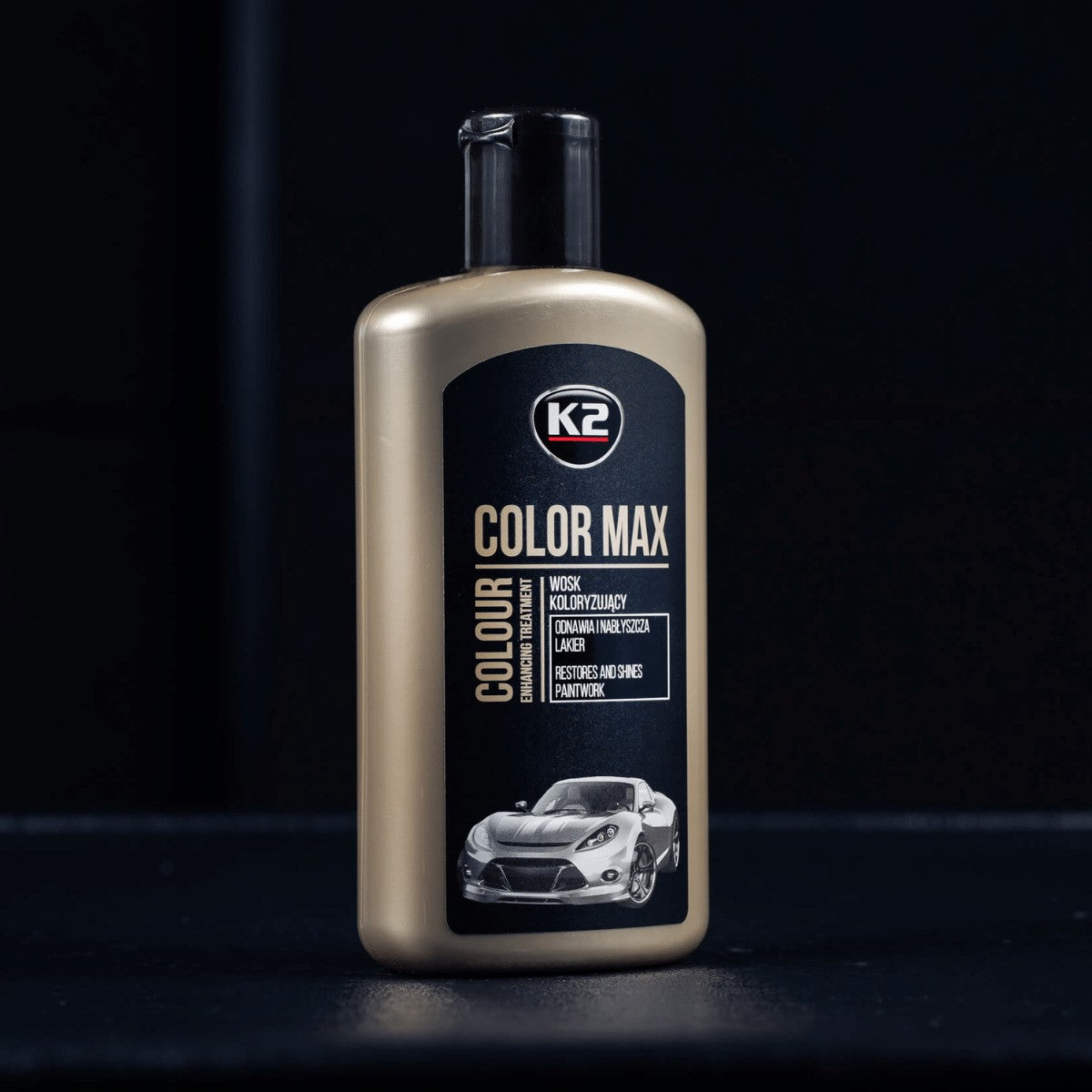 K2 COLOR MAX 250ML CZARNY