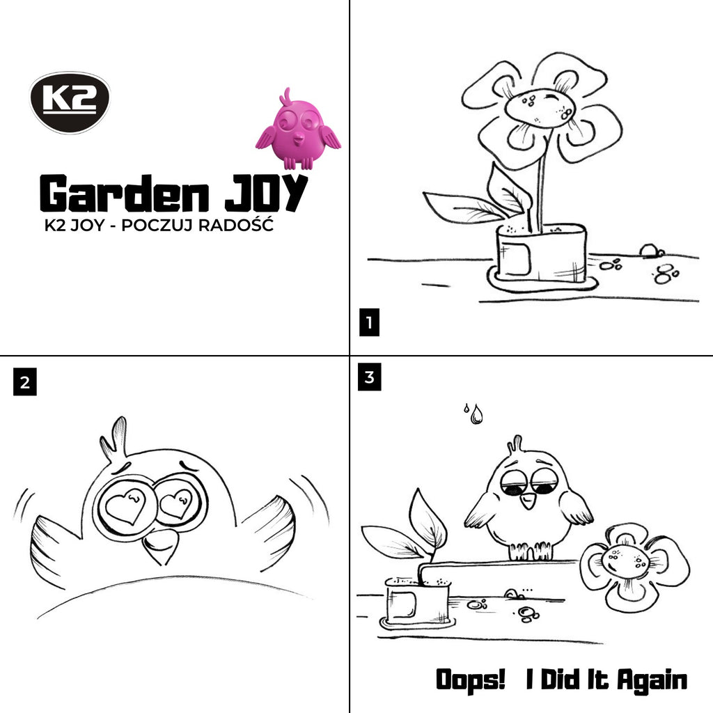 K2 JOY GARDEN zapach polimerowy w kratkę nawiewu