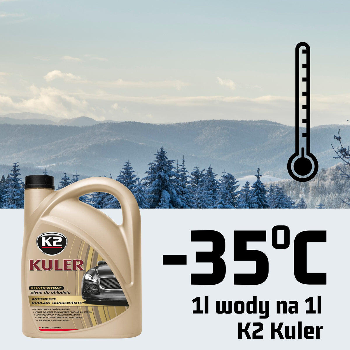 K2 KULER CZERWONY 4L KONCENTRAT