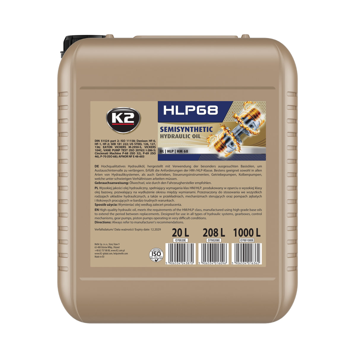 K2 HLP68  20L