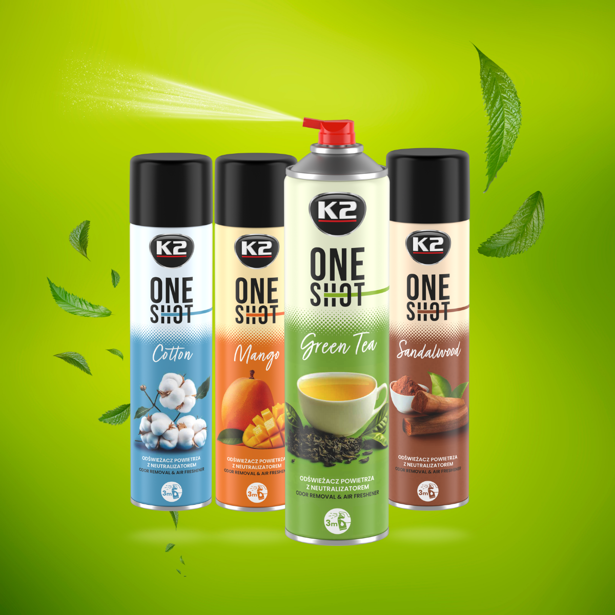 K2 ONE SHOT GREEN TEA 600ml