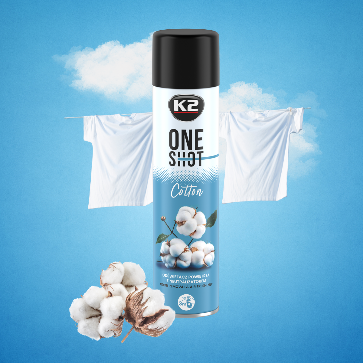 K2 ONE SHOT COTTON  600ml