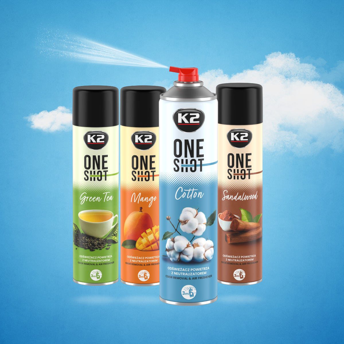 K2 ONE SHOT COTTON  600ml