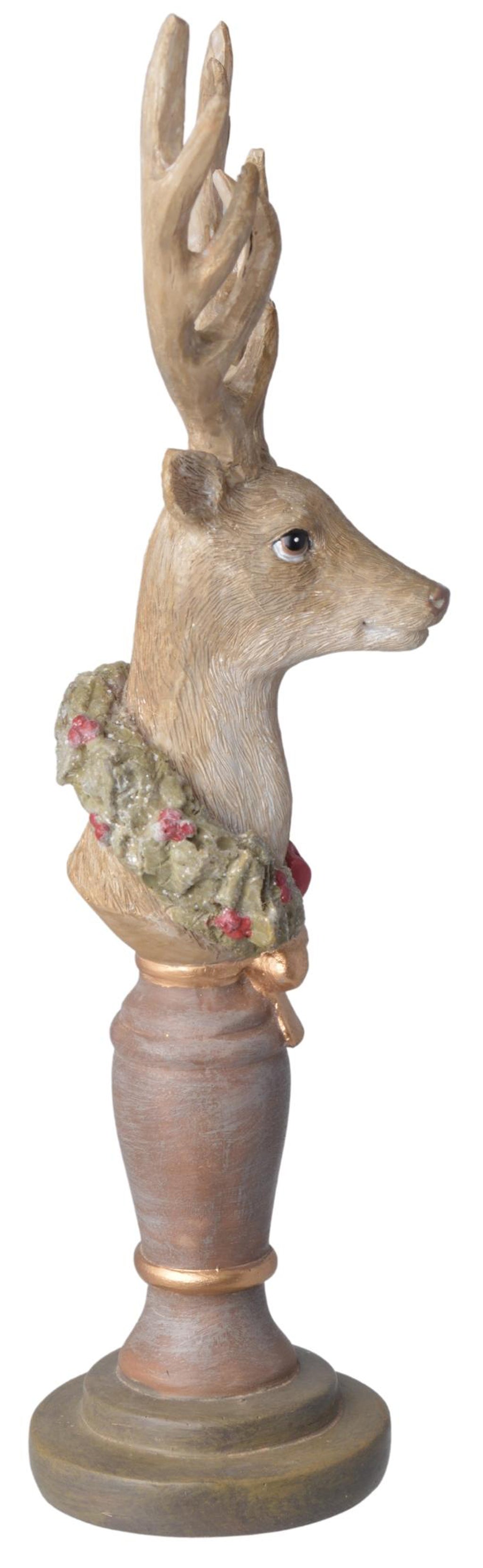 FIGURKA POPIERSIE RENIFERA BRĄZOWE