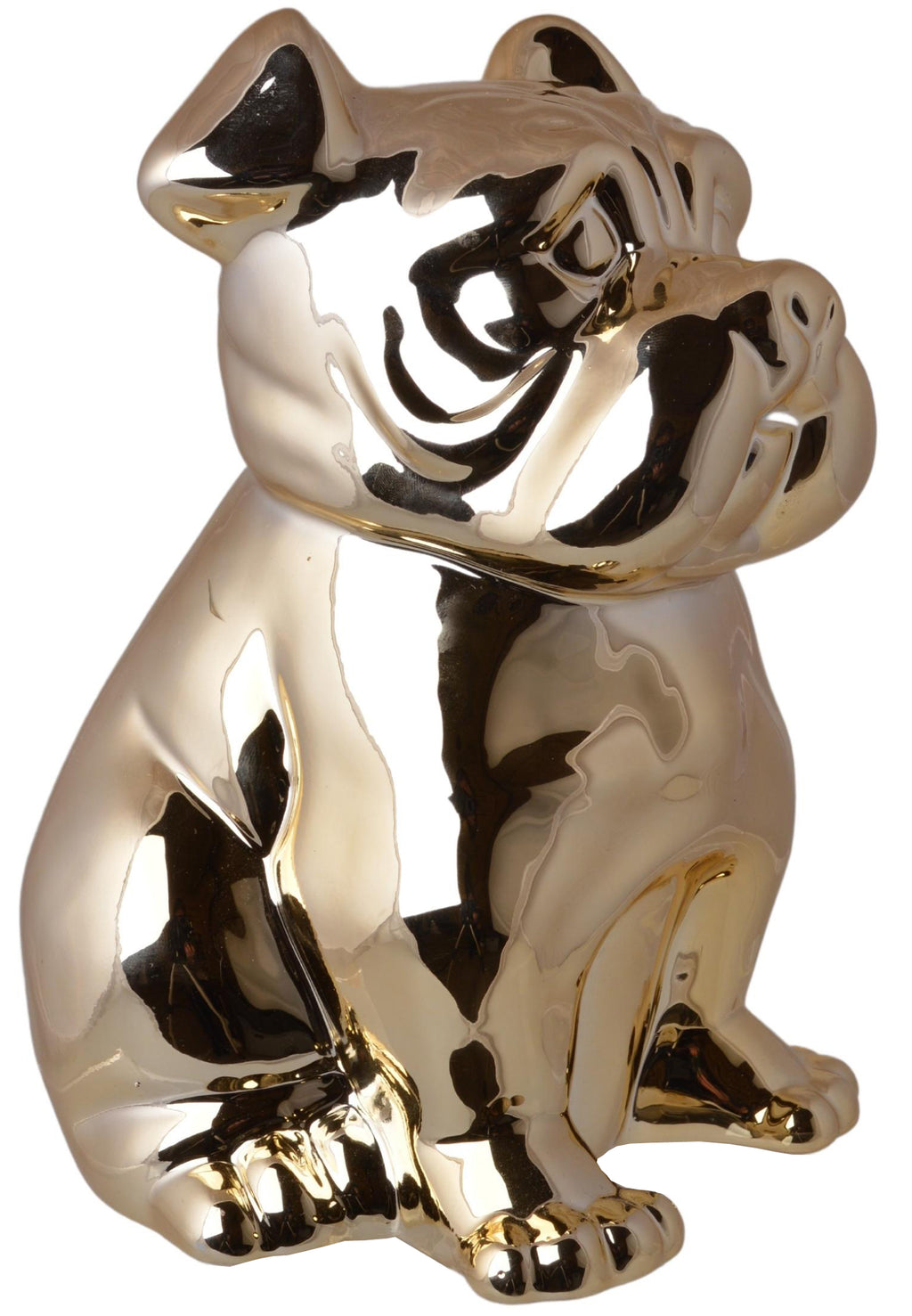 SKARBONKA CERAMICZNA BULDOG ZŁOTY