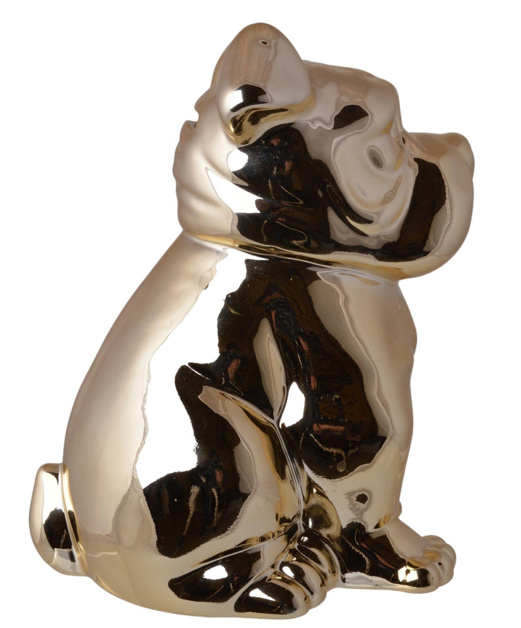 SKARBONKA CERAMICZNA BULDOG ZŁOTY
