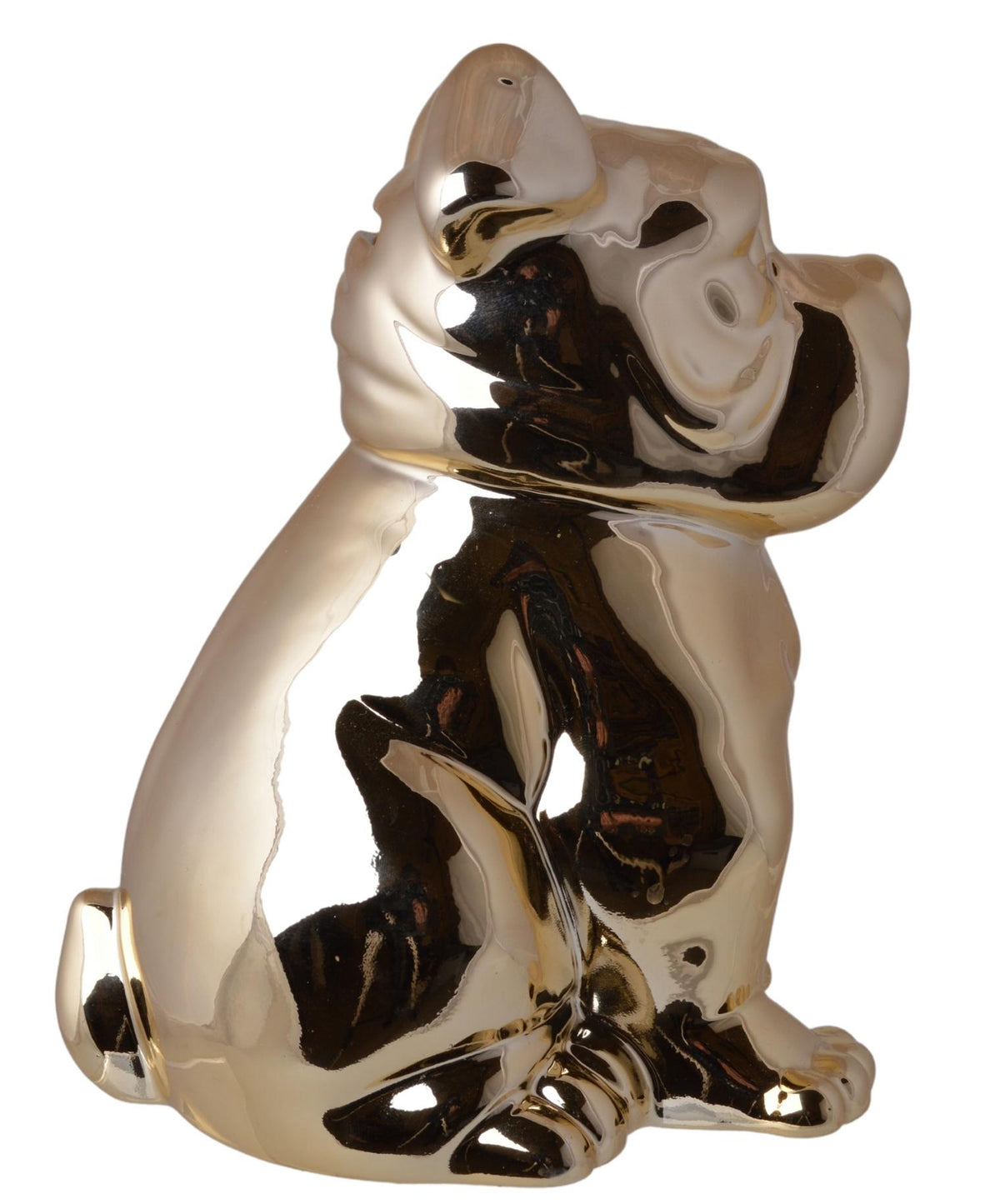 SKARBONKA CERAMICZNA BULDOG ZŁOTY