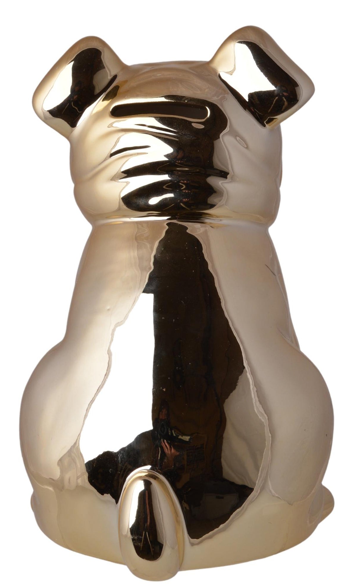 SKARBONKA CERAMICZNA BULDOG ZŁOTY
