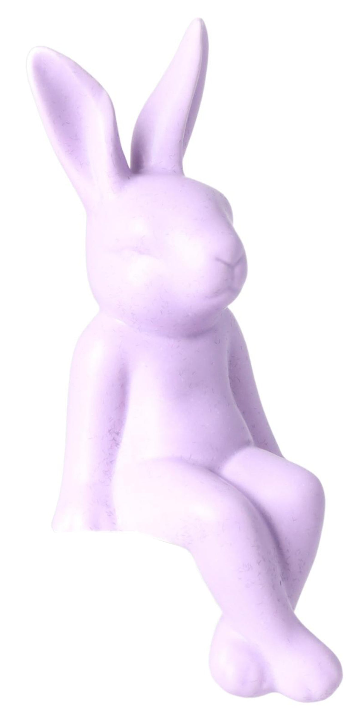 KRÓLIK CERAMICZNY SIEDZĄCY MATOWY FIOLETOWY MAŁY