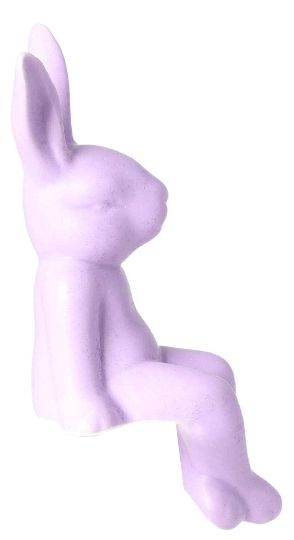 KRÓLIK CERAMICZNY SIEDZĄCY MATOWY FIOLETOWY MAŁY