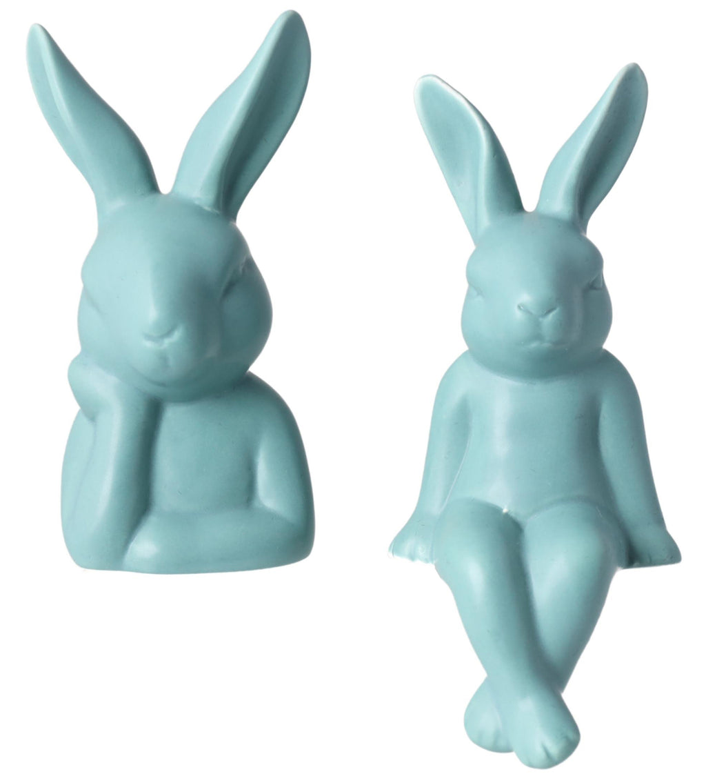 KRÓLIK CERAMICZNY MATOWY ZIELONY DUŻY
