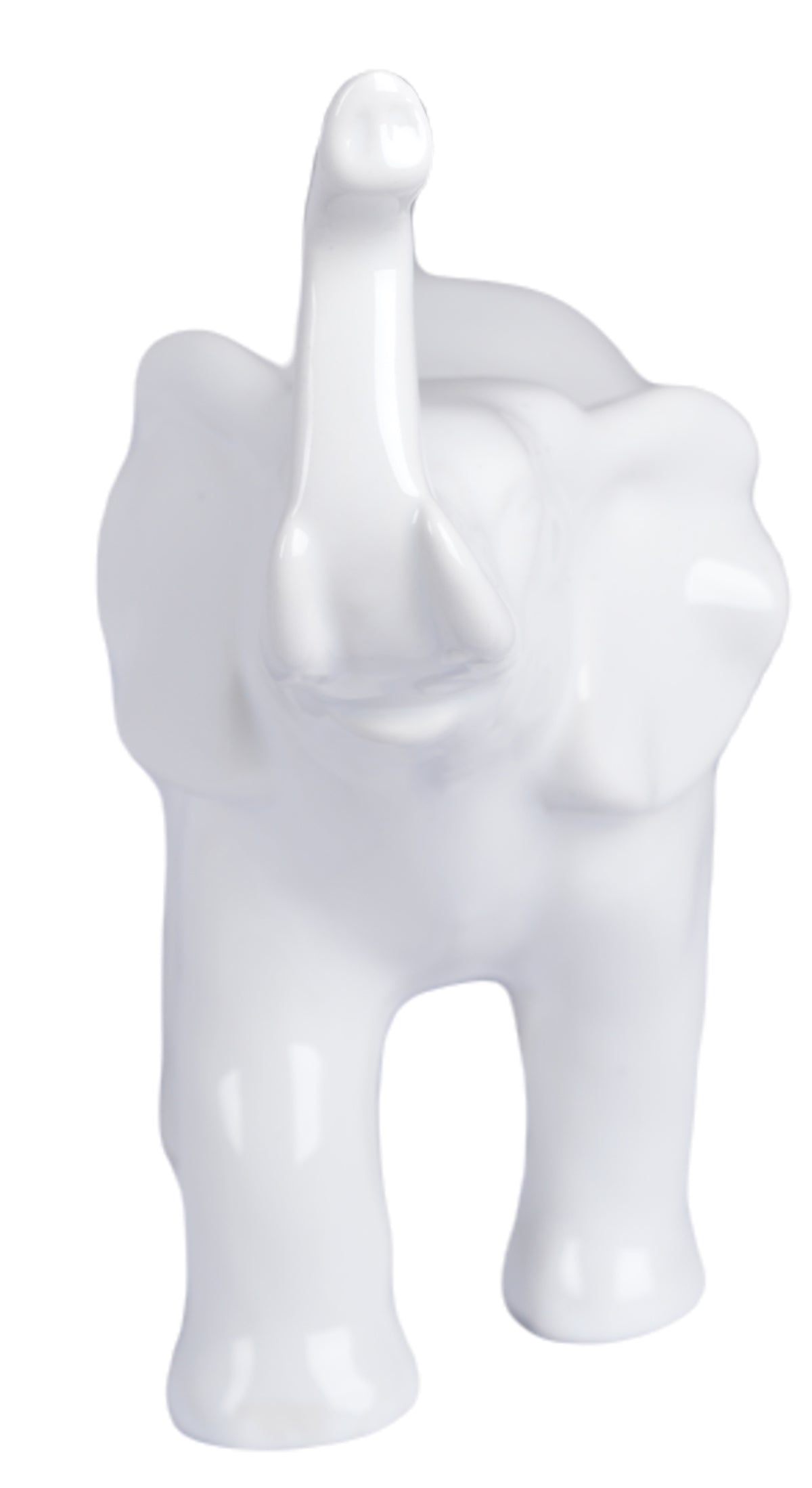 FIGURKA CERAMICZNA SŁOŃ BIAŁY DUŻY 20 cm