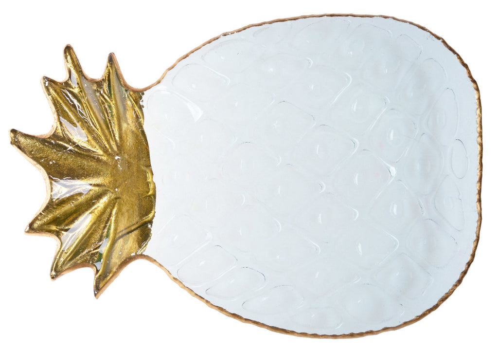 TALERZ DUŻY ANANAS ZŁOTY