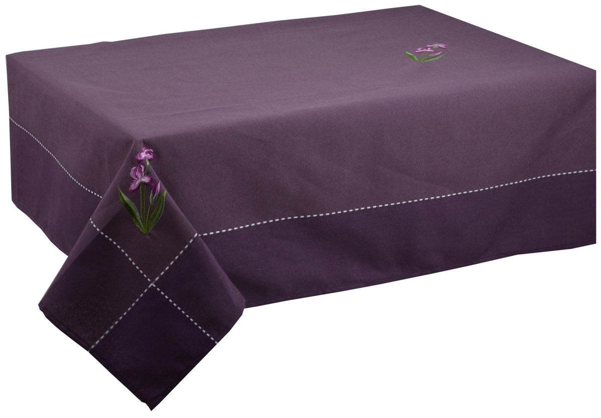 OBRUS FIOLETOWY 140X270CM