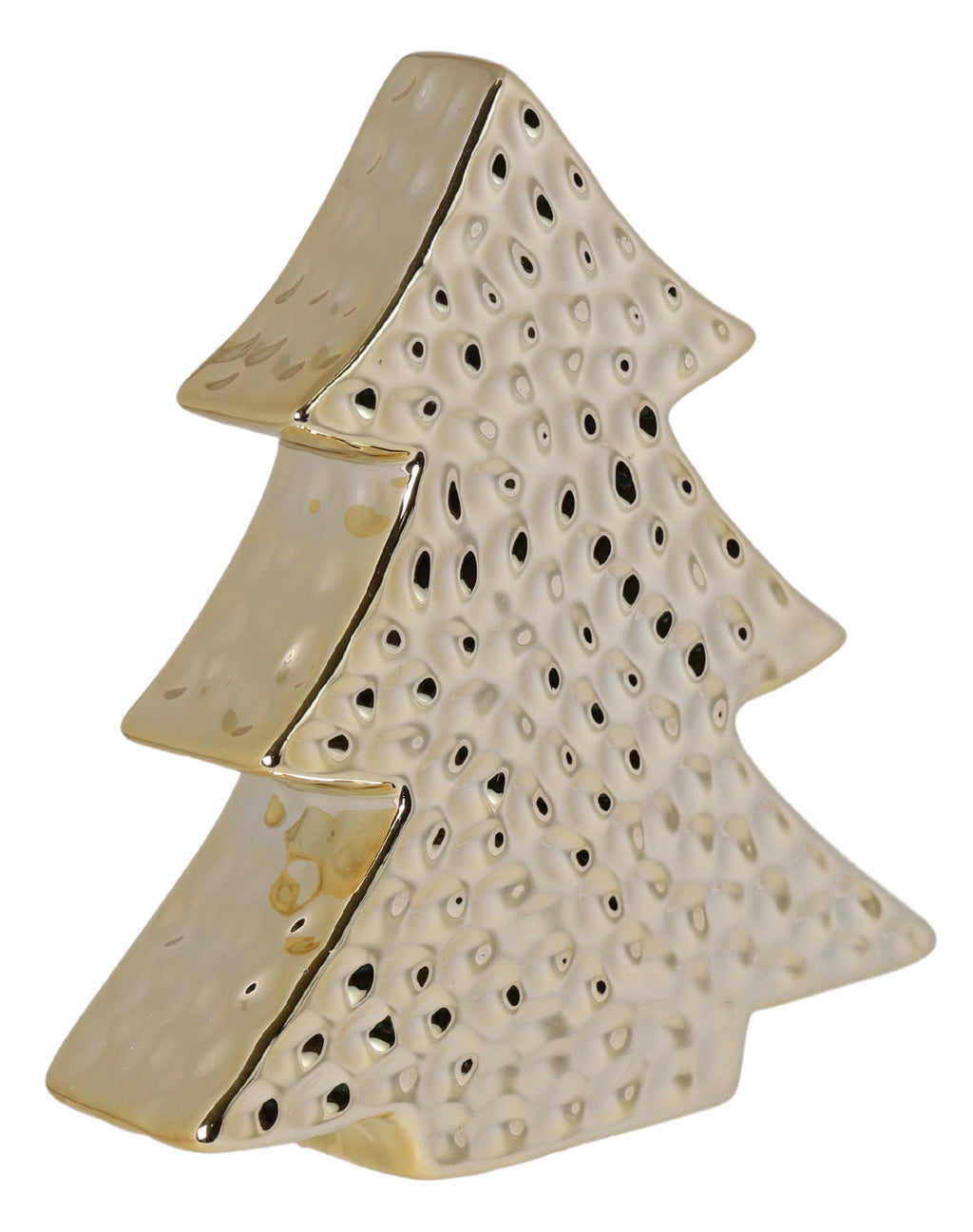 CHOINKA CERAMICZNA ZŁOTA MAXI