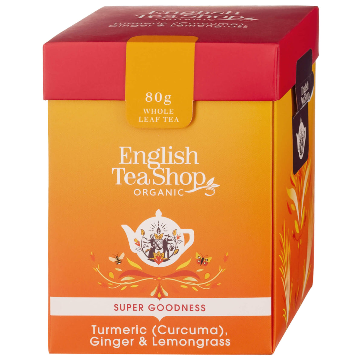 Turmeric (Curcuma), Ginger & Lemongrass - herbata sypana 80g