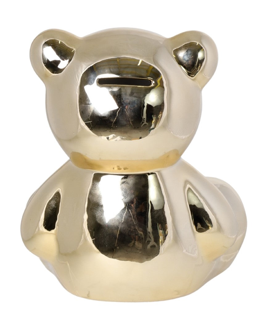 SKARBONKA CERAMICZNA MIŚ ZŁOTY MAŁY
