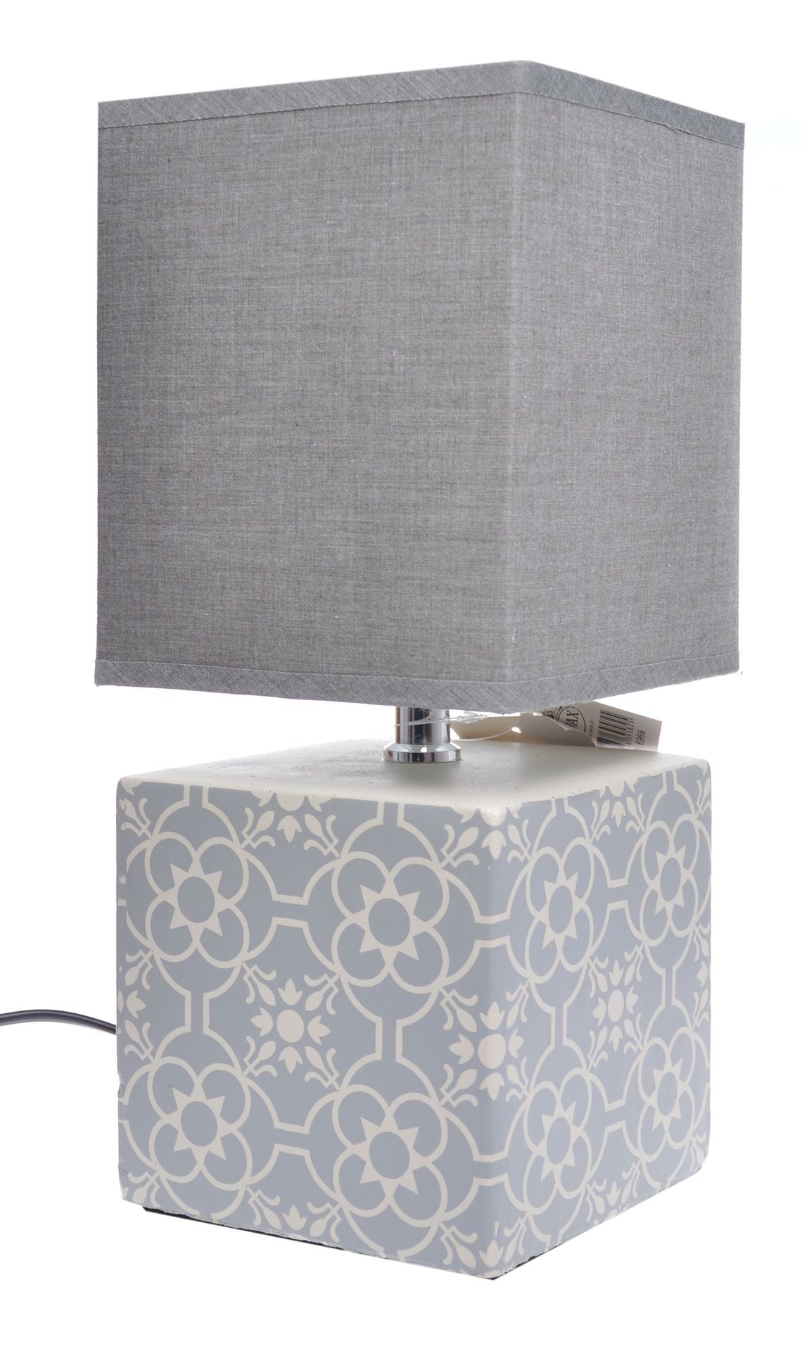 LAMPA PORCELANOWA SZEŚCIENNA WZ.MOZAIKA*