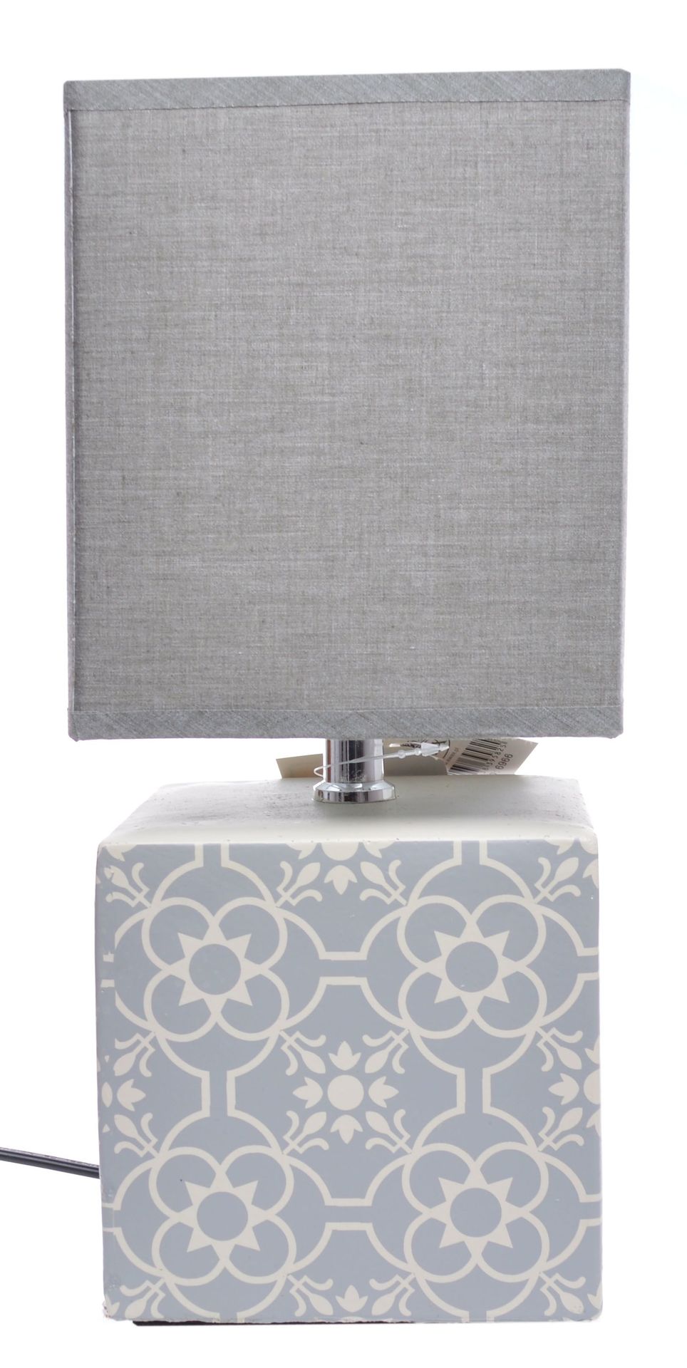 LAMPA PORCELANOWA SZEŚCIENNA WZ.MOZAIKA*