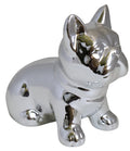 SKARBONKA CERAMICZNA BULDOG SREBRNY MAŁY