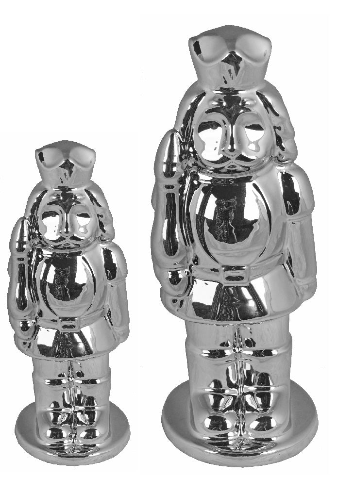 ŻOŁNIERZYK CERAMICZNY SREBRNY DUŻY
