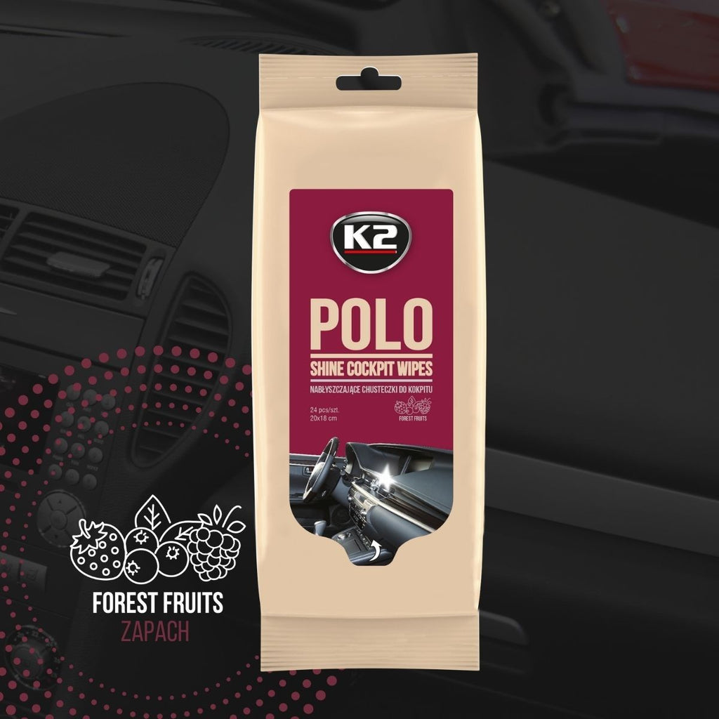 K2 POLO SHINE WIPES
