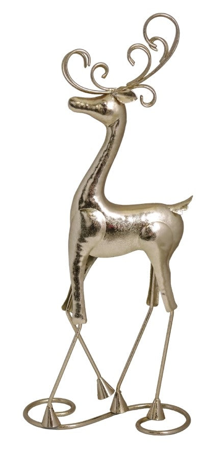 RENIFER METALOWY ZŁOTY MAŁY