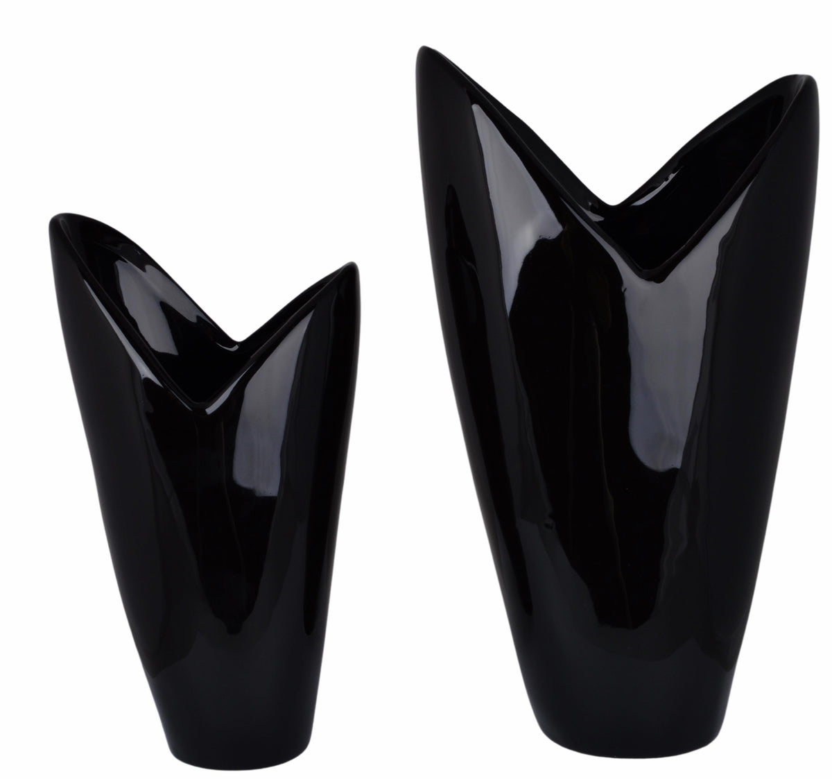 WAZON CERAMICZNY CZARNY DUŻY