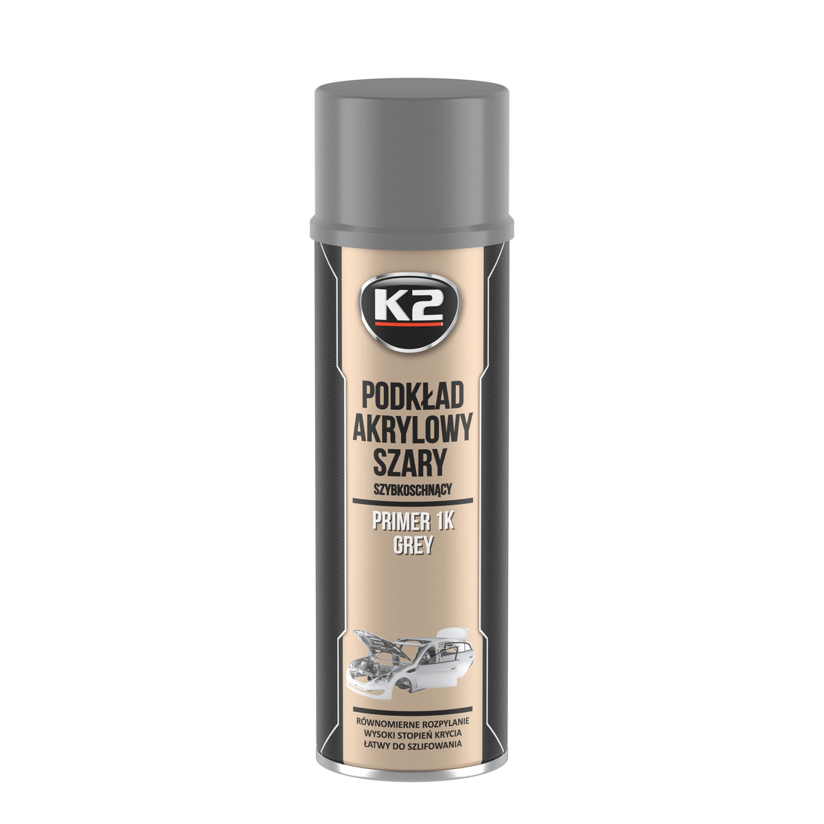 K2 SZYBKOSCHNĄCY AKRYLOWY PODKŁAD SZARY 500 ML
