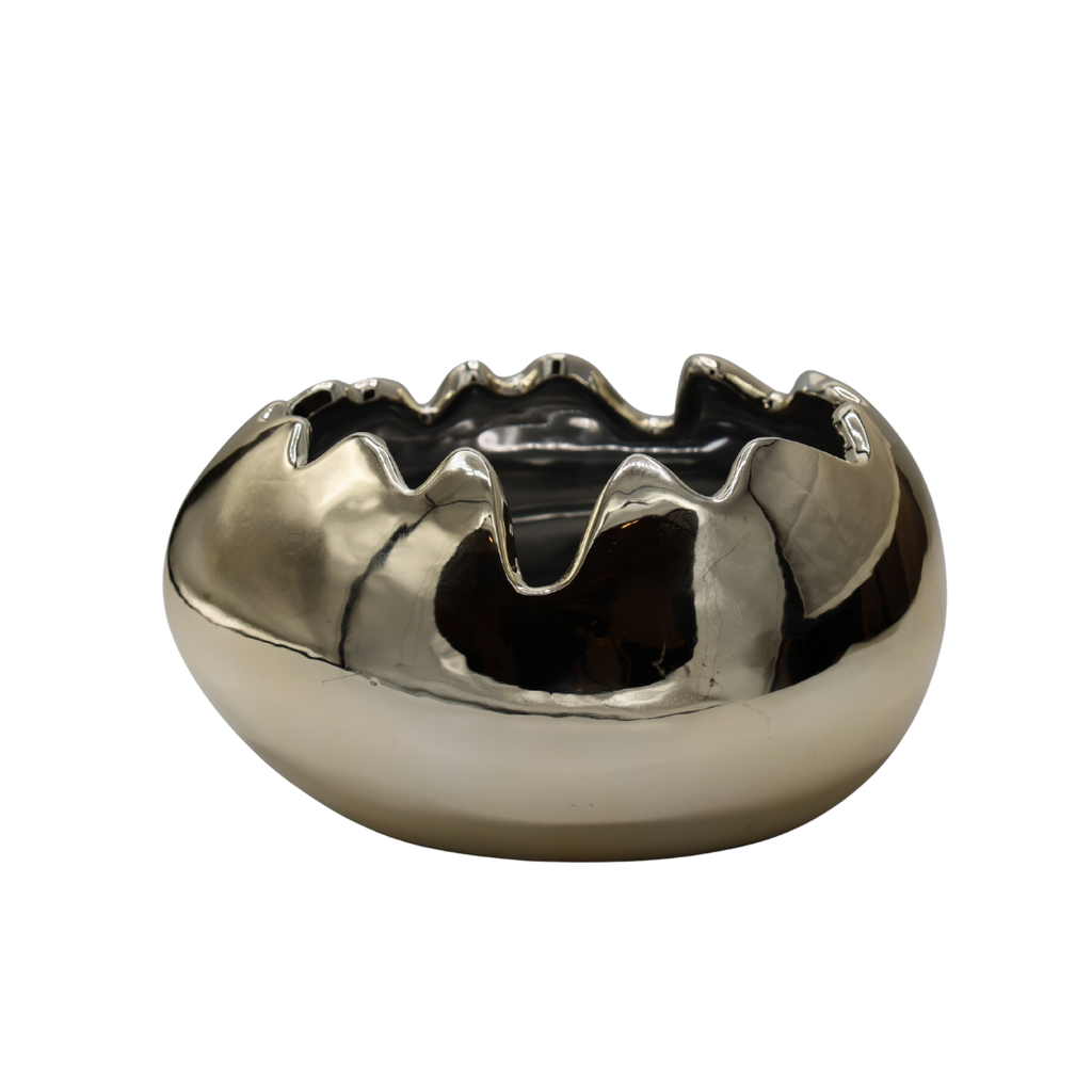 SKORUPKA CERAMICZNA ZŁOTA ŚREDNIA