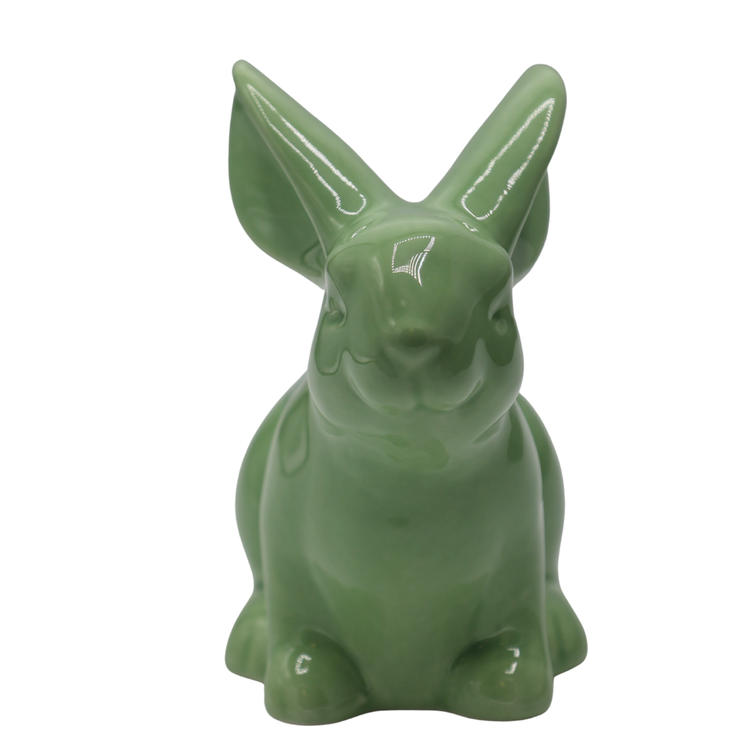 KRÓLIK CERAMICZNY PASTELOWY ZIELONY