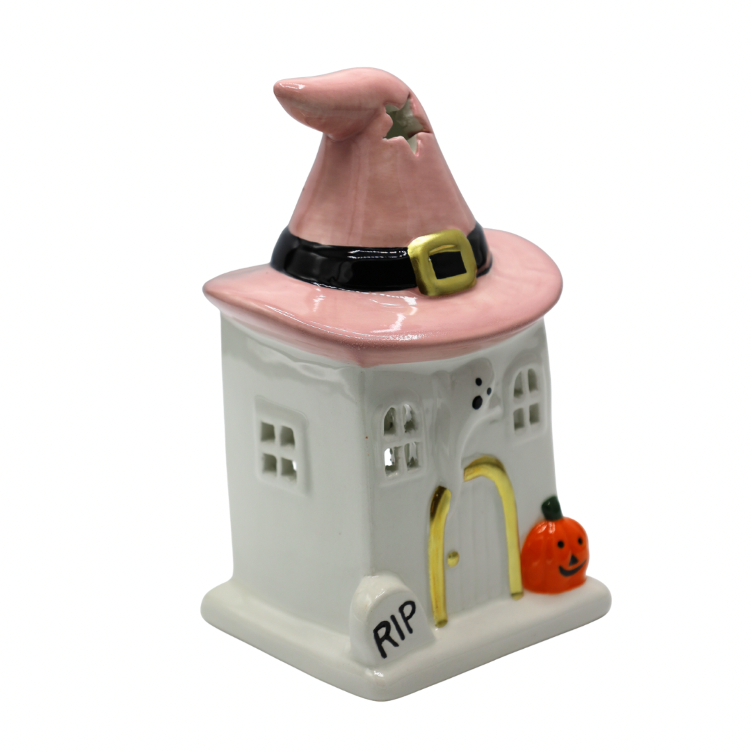 DOMEK CERAMICZNY HALLOWEEN NA T-LIGHT DUŻY