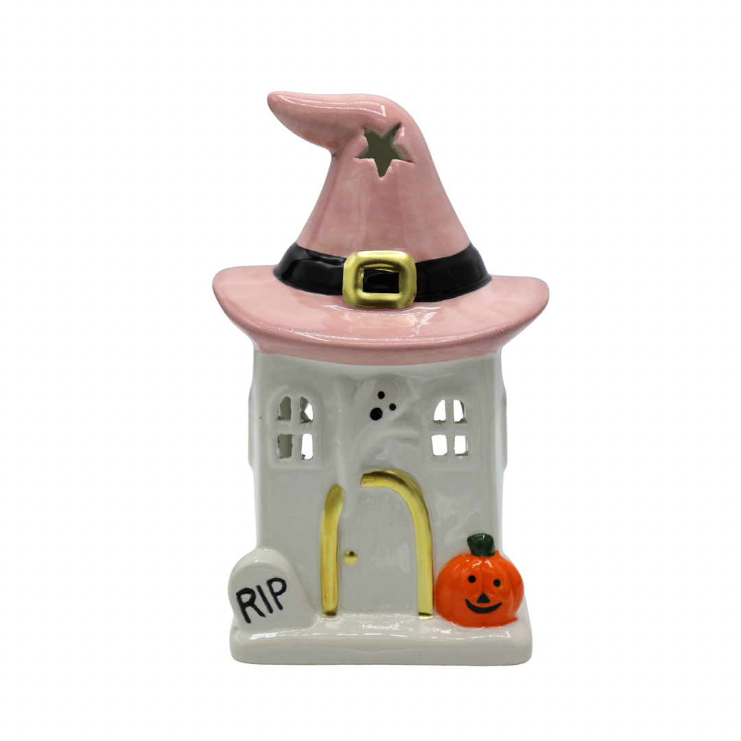 DOMEK CERAMICZNY HALLOWEEN NA T-LIGHT DUŻY