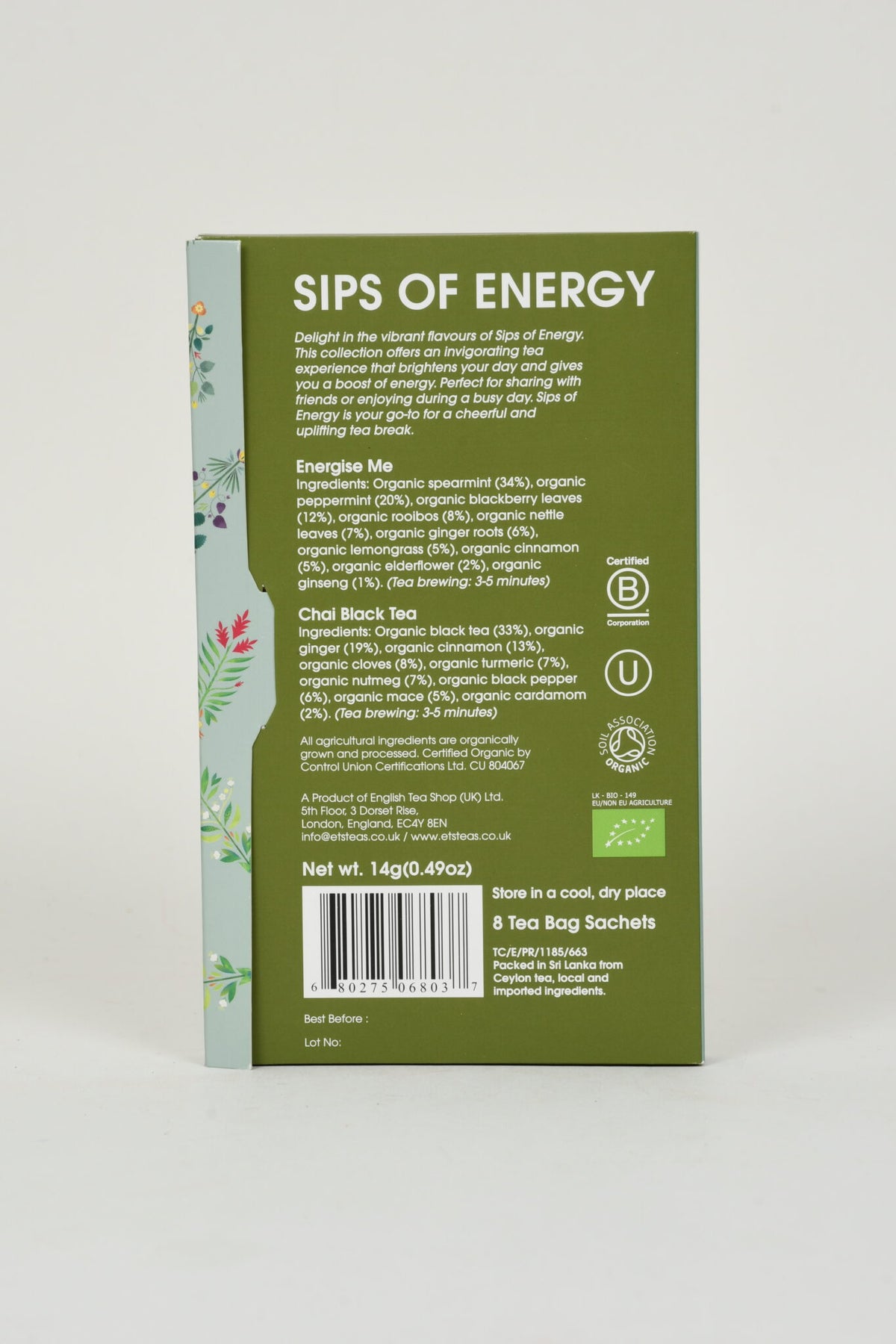 Tea Library - Sips Of Energy - Zestaw 8 saszetek
