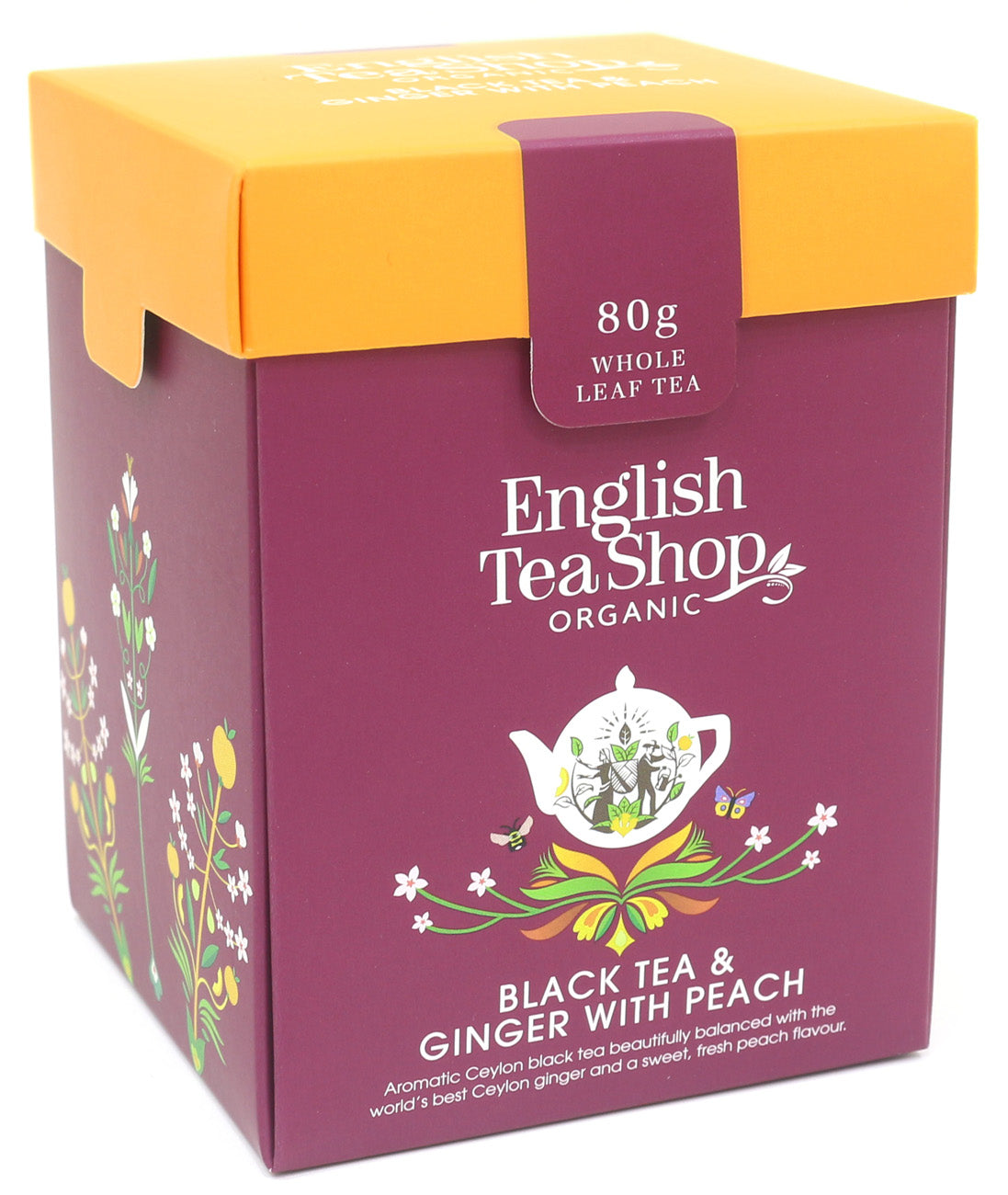 Black Tea & Ginger with Peach - herbata sypana 80g