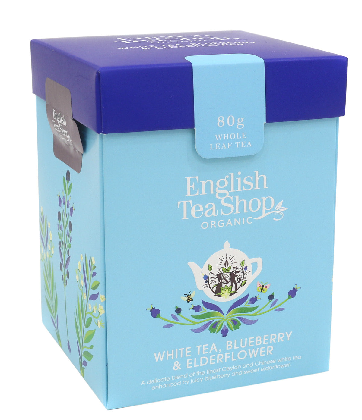 White Tea, Blueberry & Elderflower - herbata sypana 80g